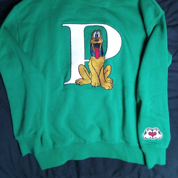 Disney x Forever21 Pluto Chenille Embroidered Crewneck Sweatshirt - Picture 3 of 7